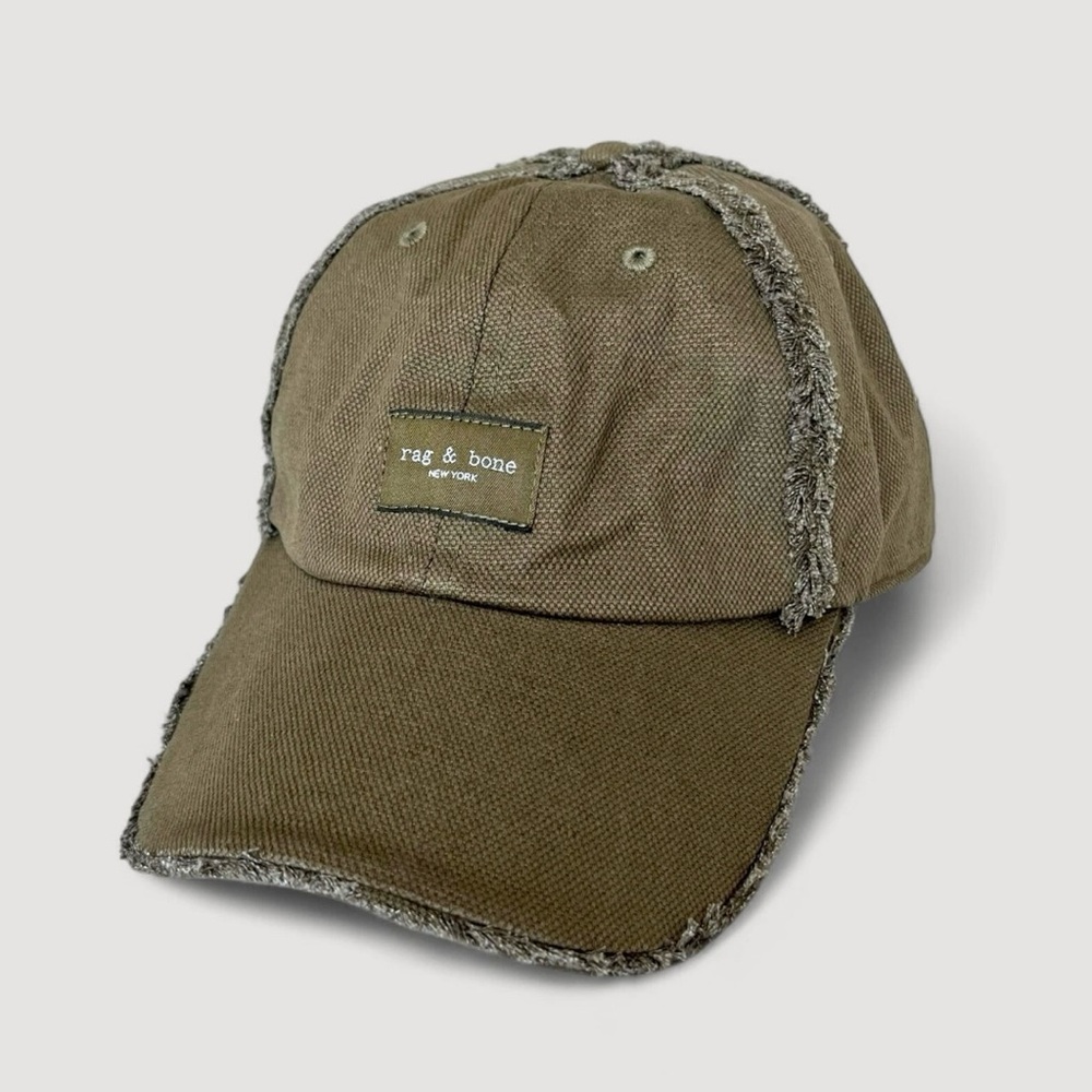 Rag & Bone Olive Green Distressed Baseball Hat UNISEX NWT